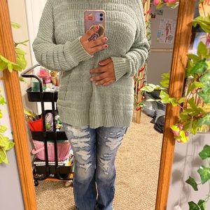 Sage green sweater